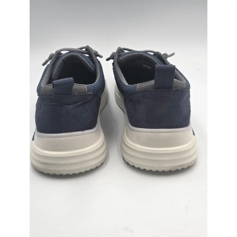 Skechers Navy Blue Classic Fit Air Cooled Memory Foam Mens 11.5 Slip On Shoes